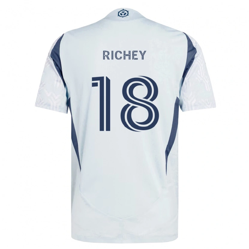 Danxen Damen Spencer Richey #18 Blau Grau Weiß Auswärtstrikot Trikot 2026/27 T-Shirt