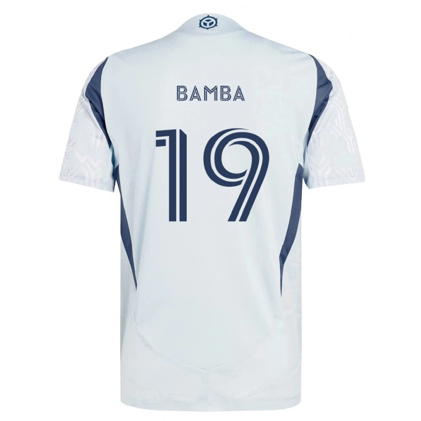 Danxen Damen Jonathan Bamba #19 Blau Grau Weiß Auswärtstrikot Trikot 2026/27 T-Shirt