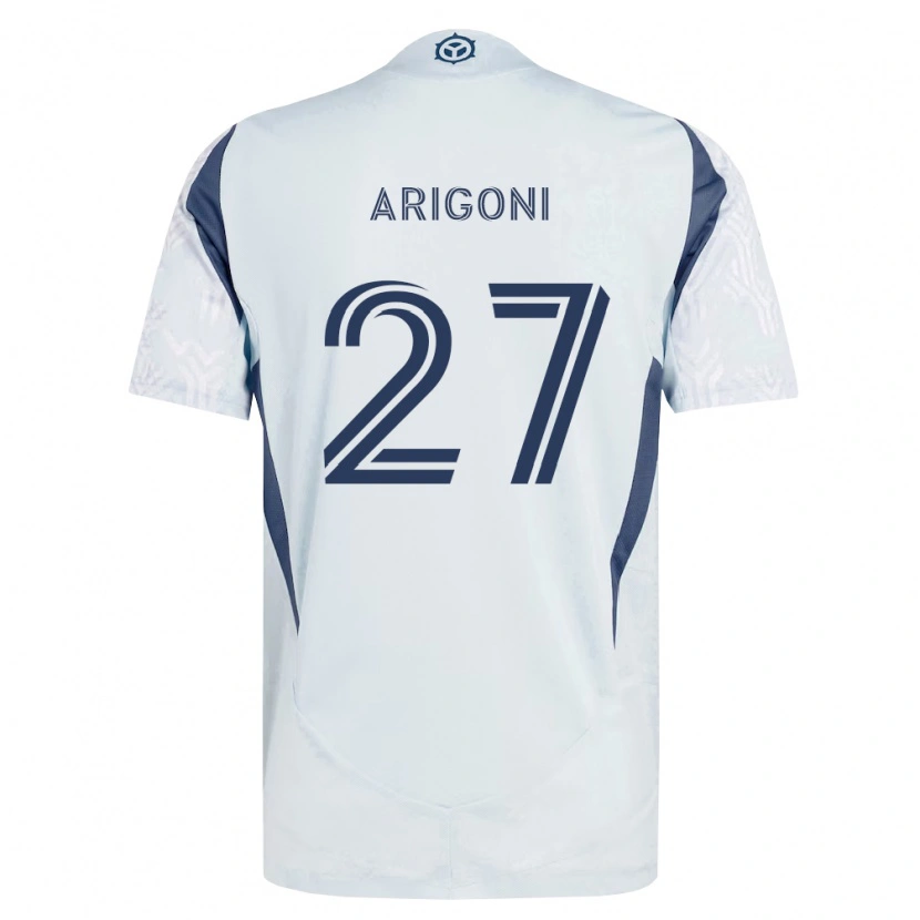 Danxen Damen Allan Arigoni #27 Blau Grau Weiß Auswärtstrikot Trikot 2026/27 T-Shirt