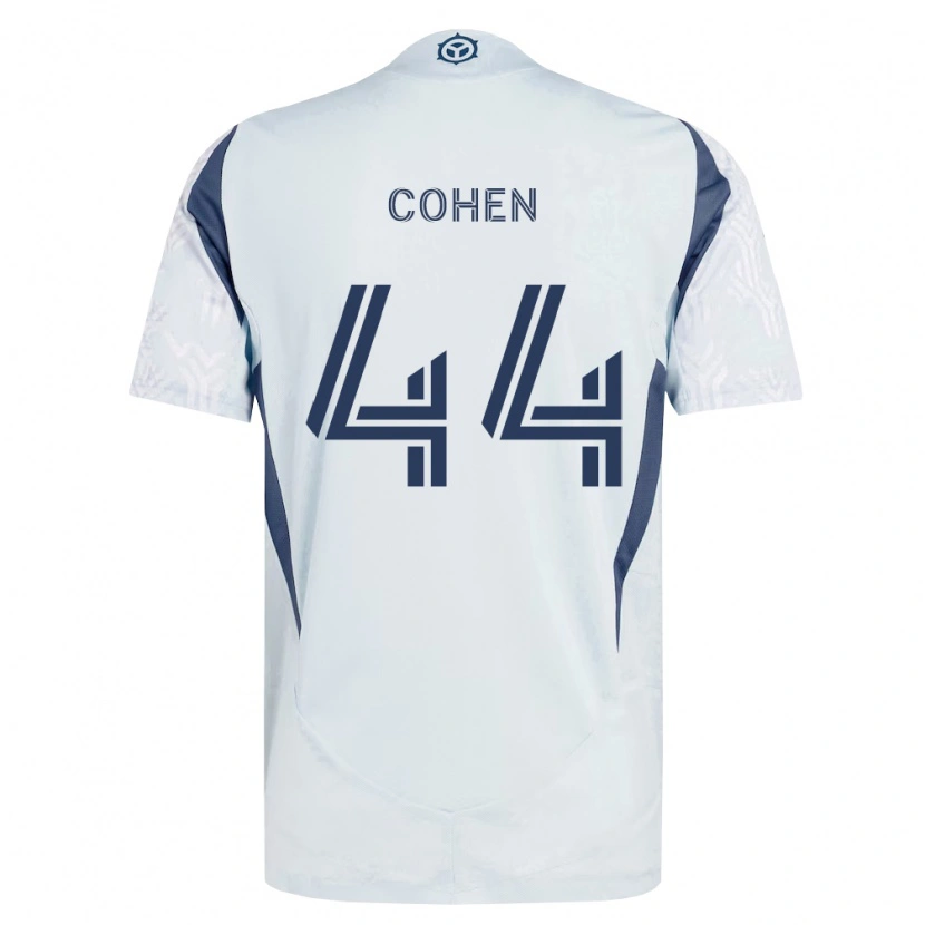 Danxen Damen Josh Cohen #44 Blau Grau Weiß Auswärtstrikot Trikot 2026/27 T-Shirt