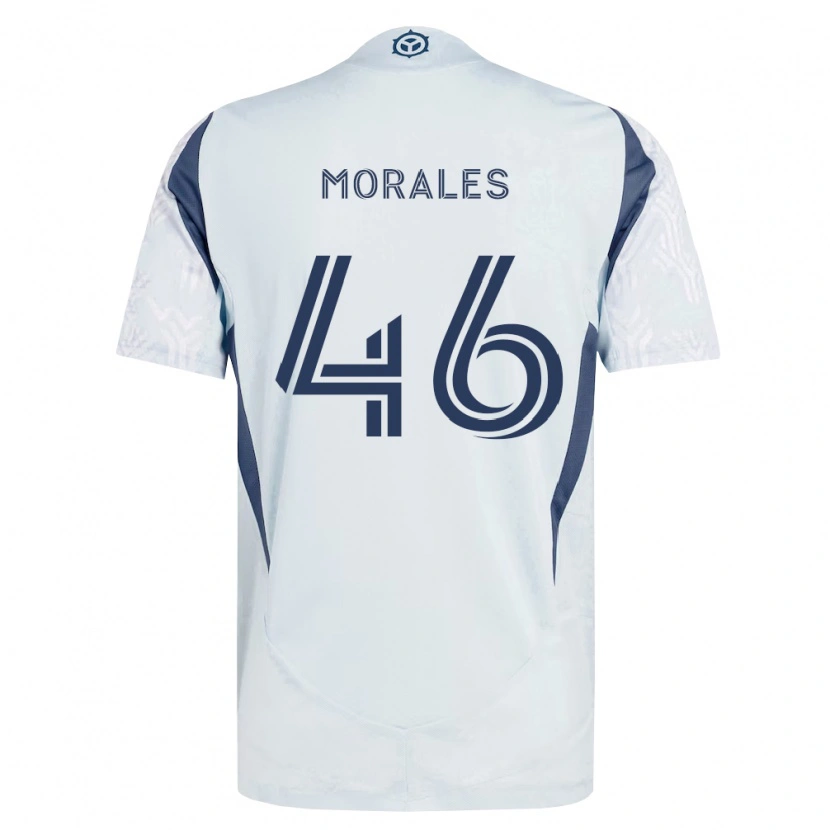 Danxen Damen Christopher Morales #46 Blau Grau Weiß Auswärtstrikot Trikot 2026/27 T-Shirt