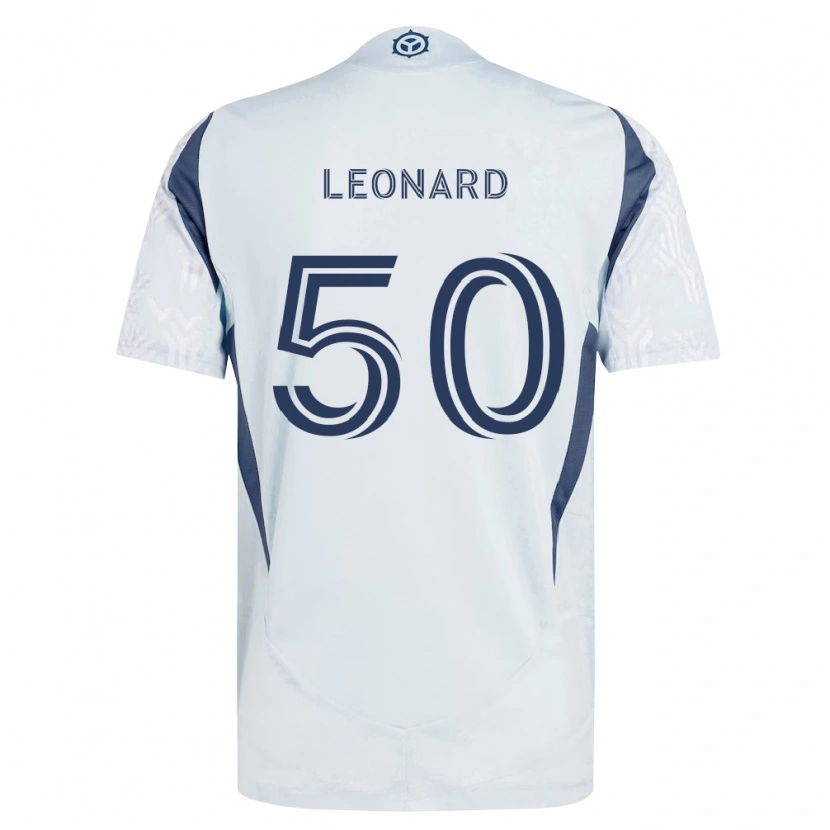 Danxen Damen Eric Leonard #50 Blau Grau Weiß Auswärtstrikot Trikot 2026/27 T-Shirt