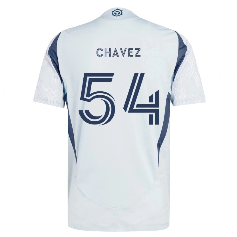 Danxen Damen Emiliano Chavez #54 Blau Grau Weiß Auswärtstrikot Trikot 2026/27 T-Shirt