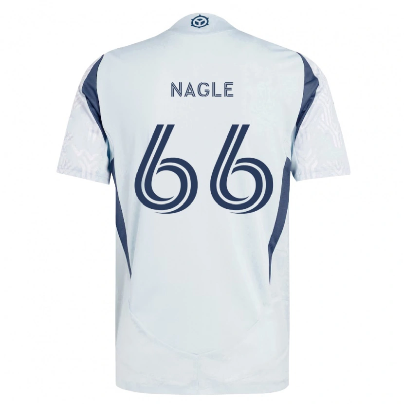 Danxen Damen Chase Nagle #66 Blau Grau Weiß Auswärtstrikot Trikot 2026/27 T-Shirt