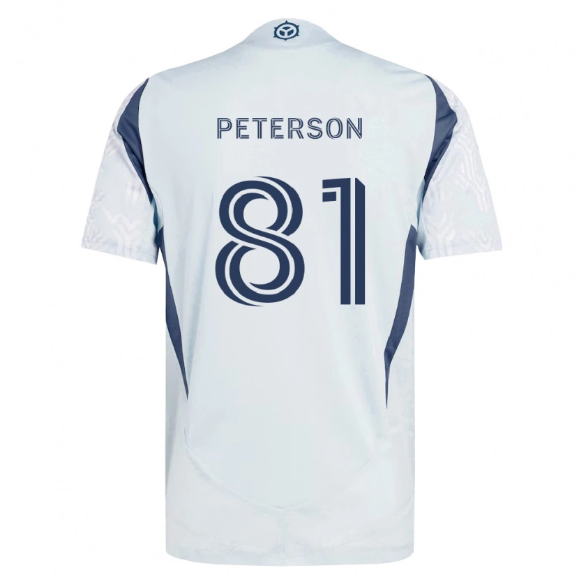 Danxen Damen Lukas Peterson #81 Blau Grau Weiß Auswärtstrikot Trikot 2026/27 T-Shirt