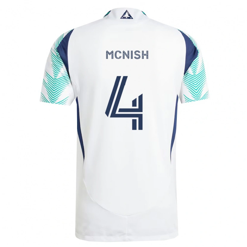 Danxen Damen Sheridan Mcnish #4 Weiß Marineblau Hellgrün Auswärtstrikot Trikot 2026/27 T-Shirt