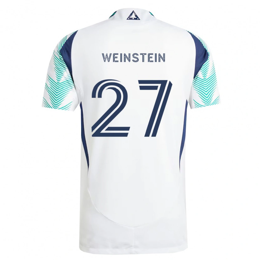 Danxen Damen Max Weinstein #27 Weiß Marineblau Hellgrün Auswärtstrikot Trikot 2026/27 T-Shirt