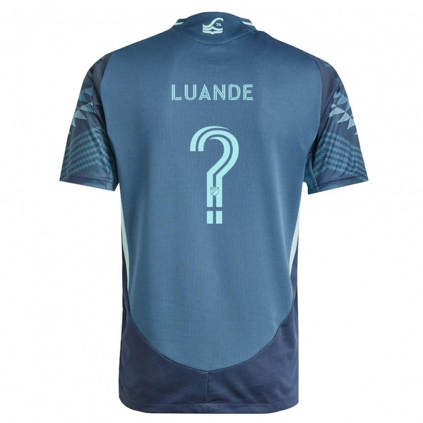 Danxen Damen Michael Luande #0 Marineblau Grün Auswärtstrikot Trikot 2026/27 T-Shirt
