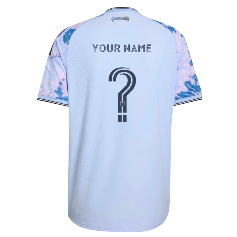 Danxen Damen Ihren Namen #0 Königsblau Weiß Schwarz Auswärtstrikot Trikot 2026/27 T-Shirt