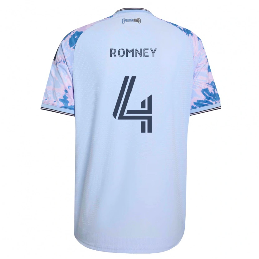Danxen Damen Dave Romney #4 Königsblau Weiß Schwarz Auswärtstrikot Trikot 2026/27 T-Shirt