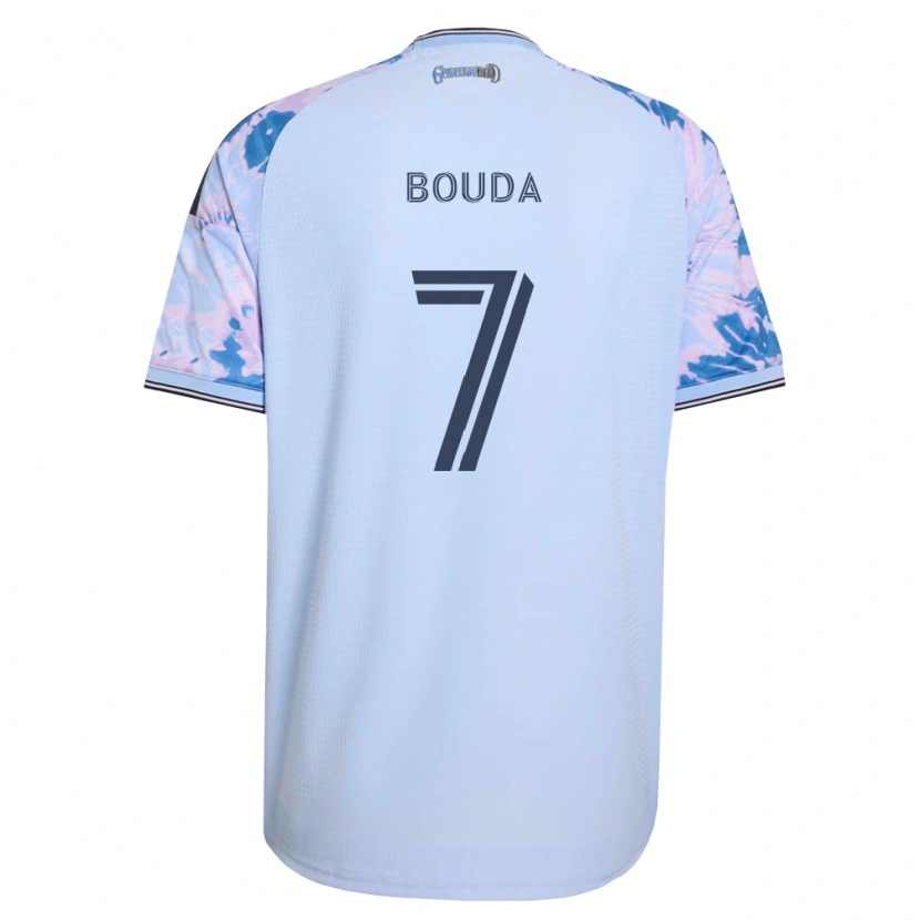 Danxen Damen Ousseni Bouda #7 Königsblau Weiß Schwarz Auswärtstrikot Trikot 2026/27 T-Shirt