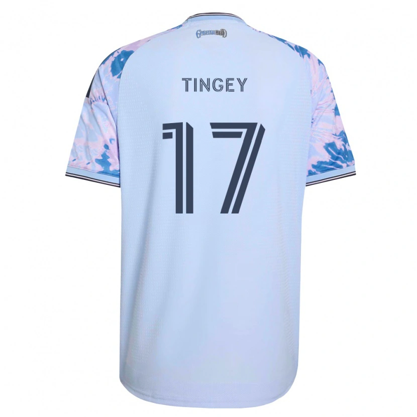 Danxen Damen Keegan Tingey #17 Königsblau Weiß Schwarz Auswärtstrikot Trikot 2026/27 T-Shirt