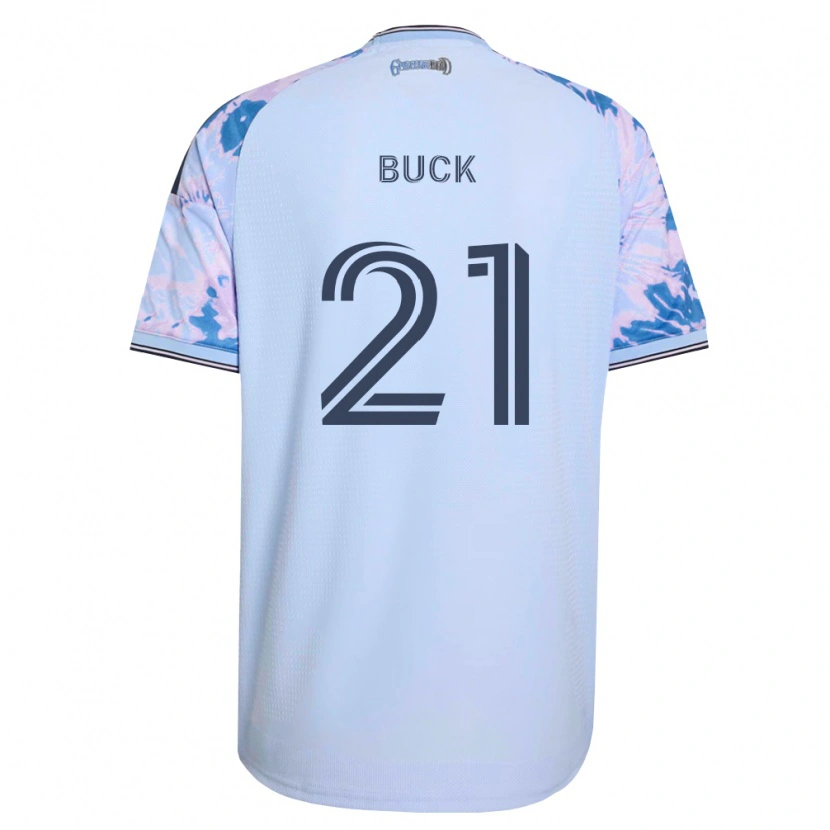 Danxen Damen Noel Buck #21 Königsblau Weiß Schwarz Auswärtstrikot Trikot 2026/27 T-Shirt