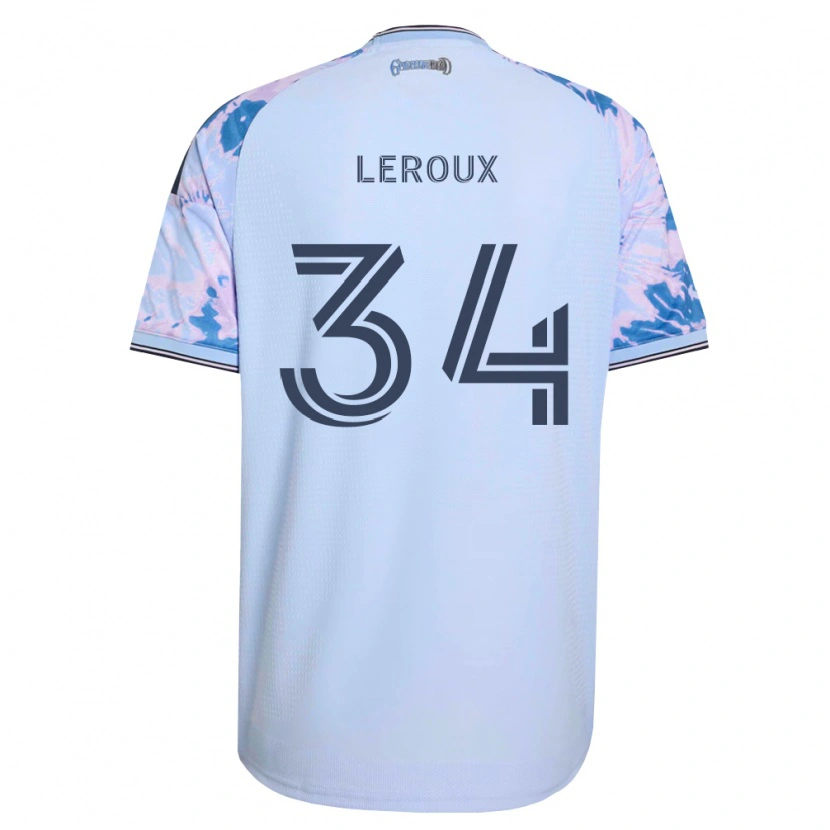Danxen Damen Beau Leroux #34 Königsblau Weiß Schwarz Auswärtstrikot Trikot 2026/27 T-Shirt