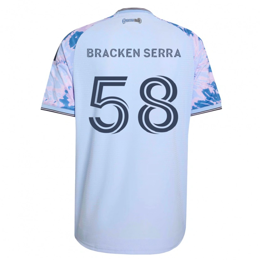 Danxen Damen Gabriel Bracken Serra #58 Königsblau Weiß Schwarz Auswärtstrikot Trikot 2026/27 T-Shirt