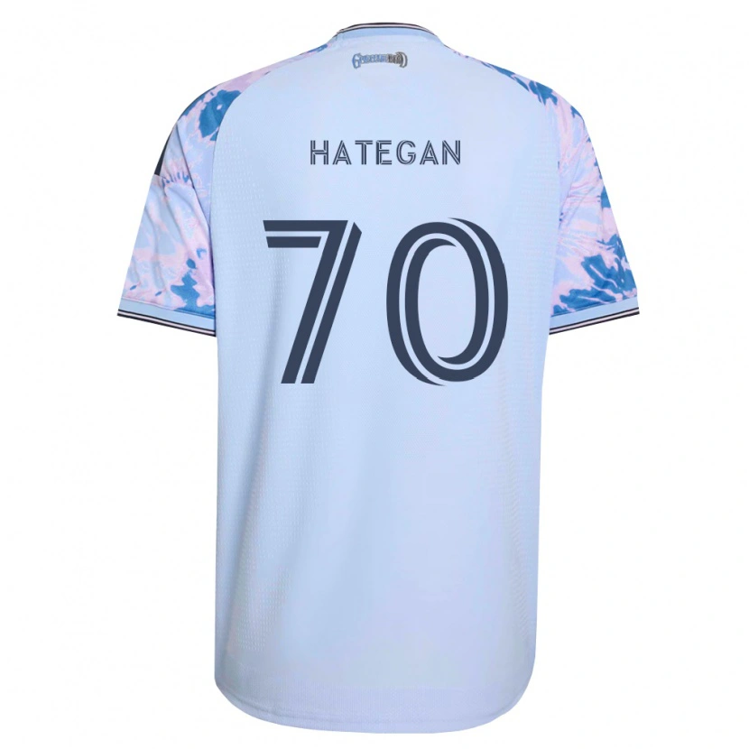 Danxen Damen Roberto Hategan #70 Königsblau Weiß Schwarz Auswärtstrikot Trikot 2026/27 T-Shirt
