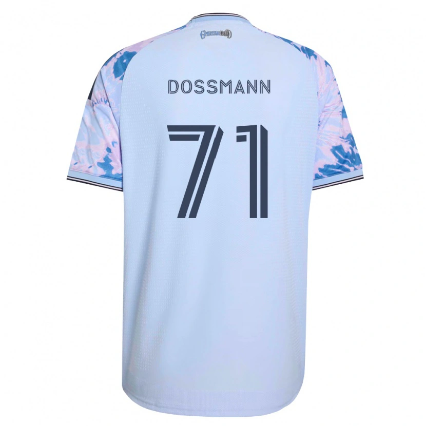Danxen Damen Niklas Dossmann #71 Königsblau Weiß Schwarz Auswärtstrikot Trikot 2026/27 T-Shirt