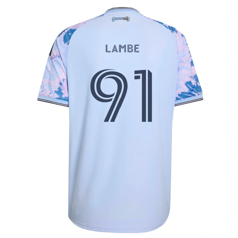 Danxen Damen Connor Lambe #91 Königsblau Weiß Schwarz Auswärtstrikot Trikot 2026/27 T-Shirt