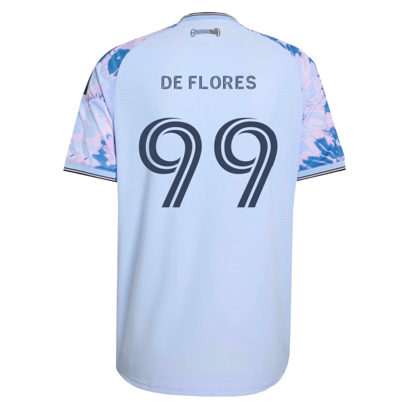 Danxen Damen Shane De Flores #99 Königsblau Weiß Schwarz Auswärtstrikot Trikot 2026/27 T-Shirt
