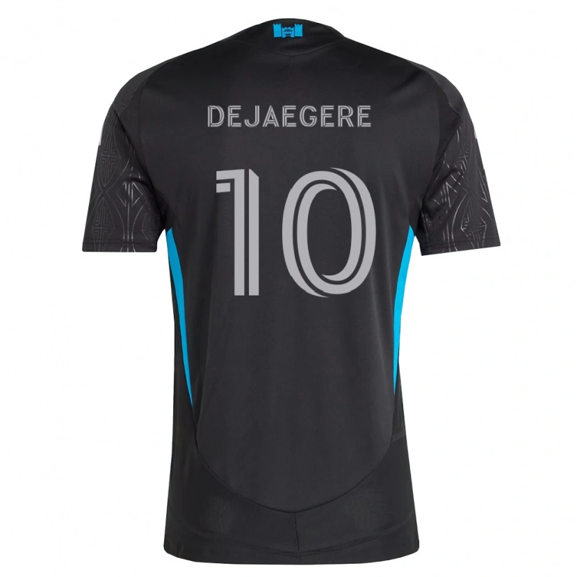 Danxen Damen Brecht Dejaegere #10 Schwarz Weiß Himmelblau Auswärtstrikot Trikot 2026/27 T-Shirt