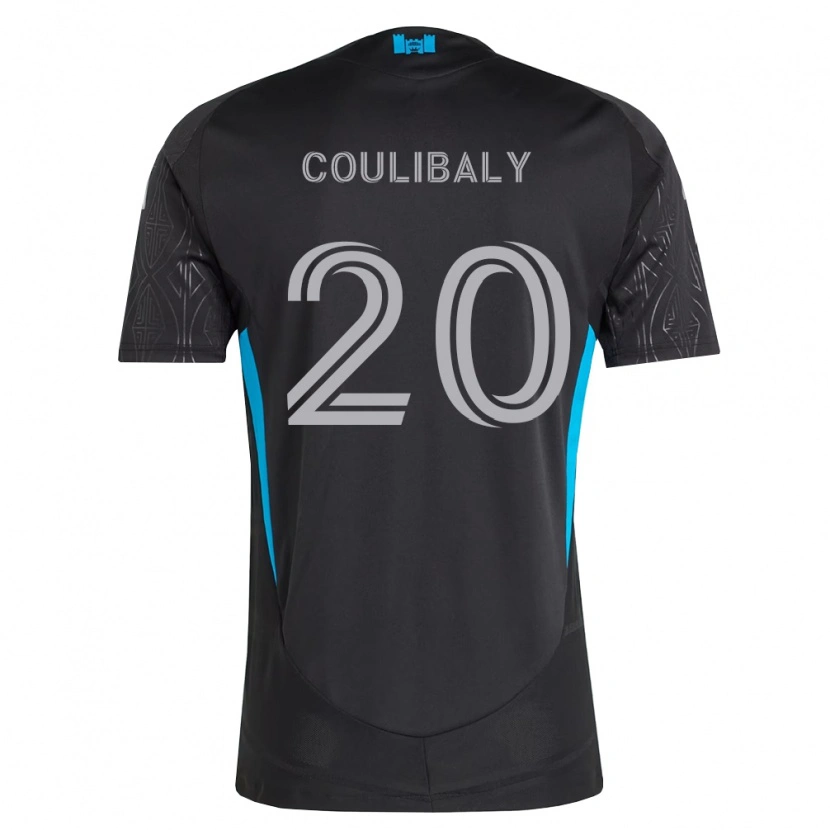 Danxen Damen Baye Coulibaly #20 Schwarz Weiß Himmelblau Auswärtstrikot Trikot 2026/27 T-Shirt