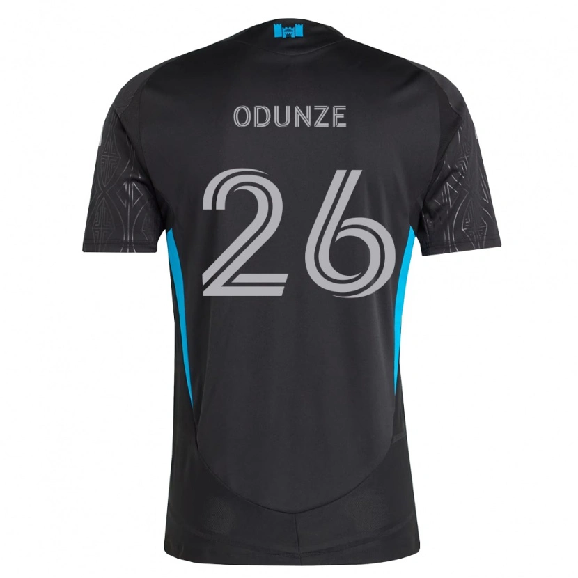 Danxen Damen Chituru Odunze #26 Schwarz Weiß Himmelblau Auswärtstrikot Trikot 2026/27 T-Shirt