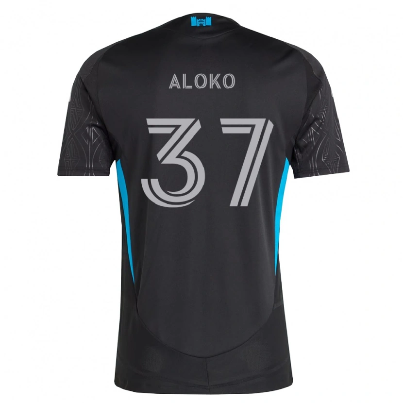 Danxen Damen Rodolfo Aloko #37 Schwarz Weiß Himmelblau Auswärtstrikot Trikot 2026/27 T-Shirt