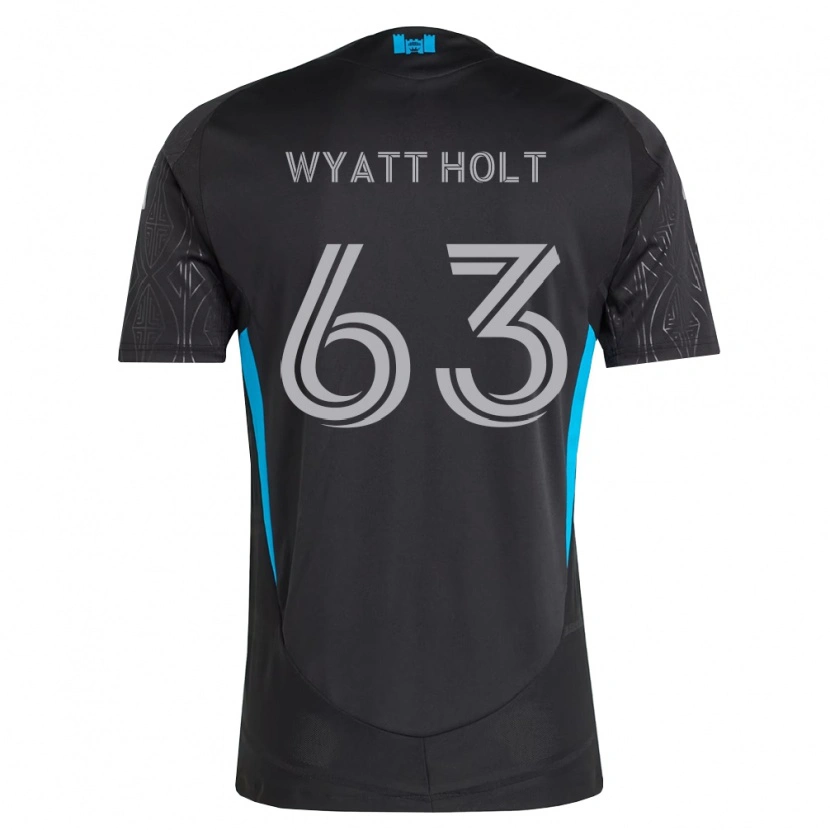 Danxen Damen Wyatt Holt #63 Schwarz Weiß Himmelblau Auswärtstrikot Trikot 2026/27 T-Shirt