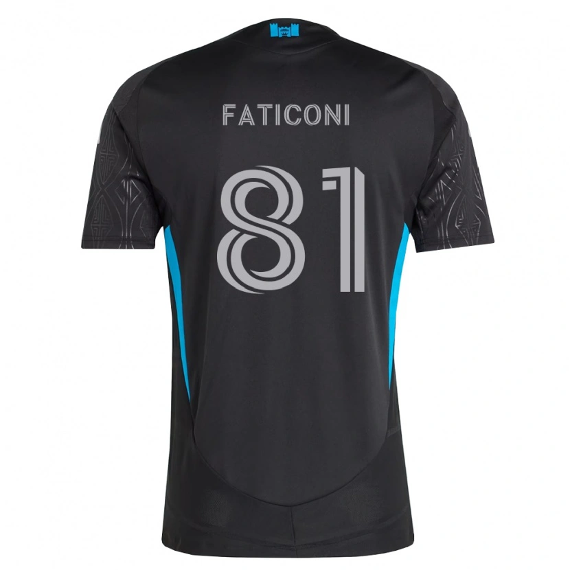 Danxen Damen Trey Faticoni #81 Schwarz Weiß Himmelblau Auswärtstrikot Trikot 2026/27 T-Shirt