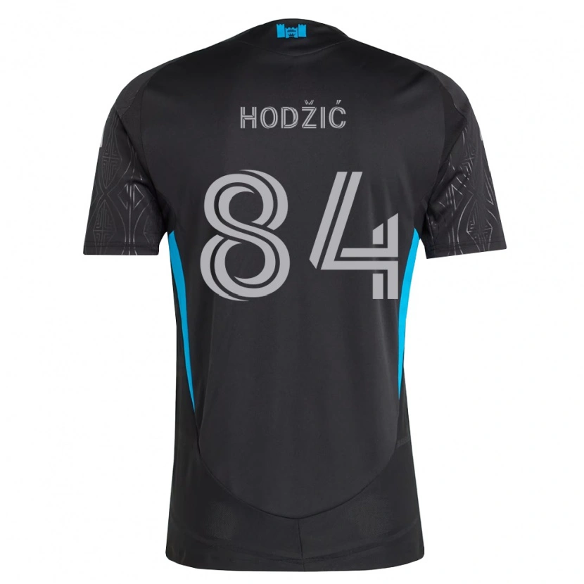 Danxen Damen Amil Hodžić #84 Schwarz Weiß Himmelblau Auswärtstrikot Trikot 2026/27 T-Shirt