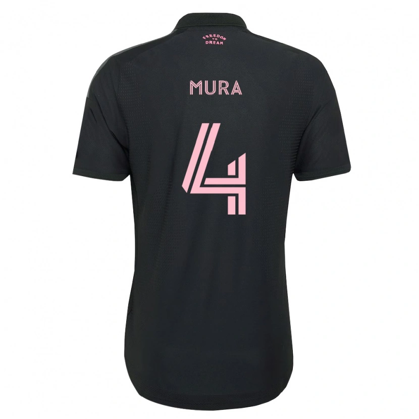 Danxen Damen Facundo Mura #4 Pink Schwarz Weiß Auswärtstrikot Trikot 2026/27 T-Shirt