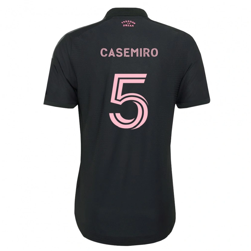 Danxen Damen Casemiro #5 Pink Schwarz Weiß Auswärtstrikot Trikot 2026/27 T-Shirt