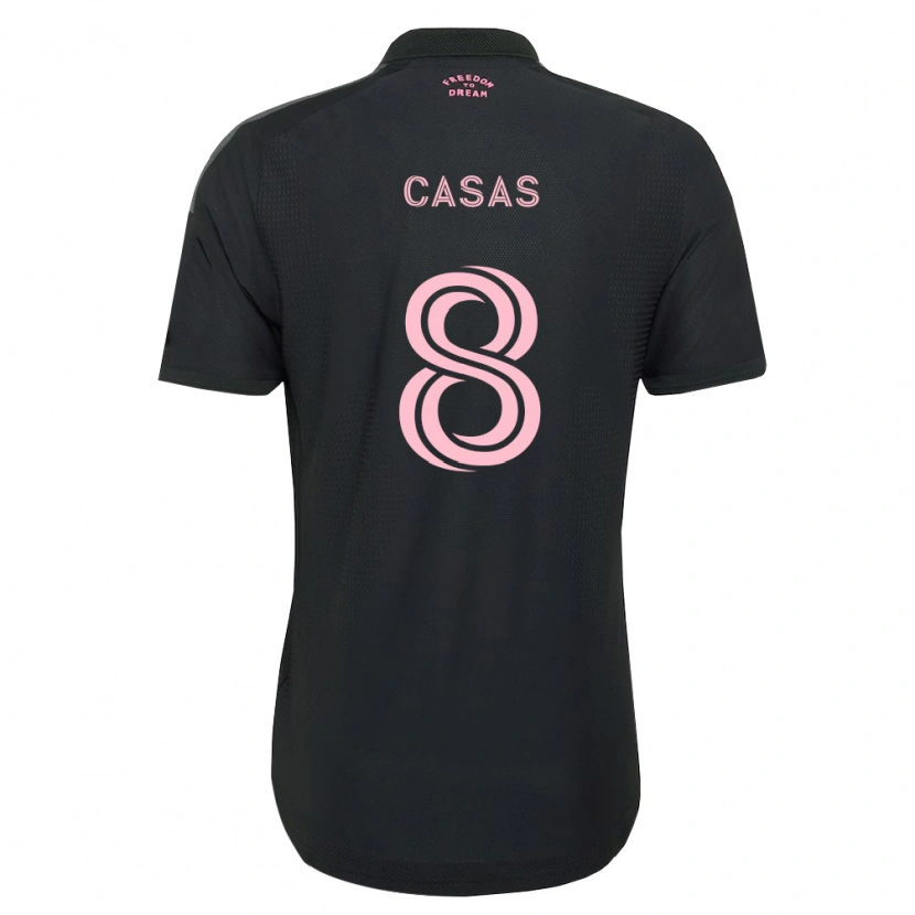 Danxen Damen Pep Casas #8 Pink Schwarz Weiß Auswärtstrikot Trikot 2026/27 T-Shirt