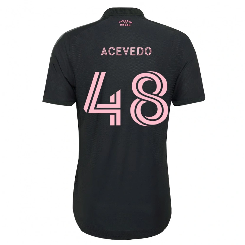 Danxen Damen Matías Acevedo #48 Pink Schwarz Weiß Auswärtstrikot Trikot 2026/27 T-Shirt