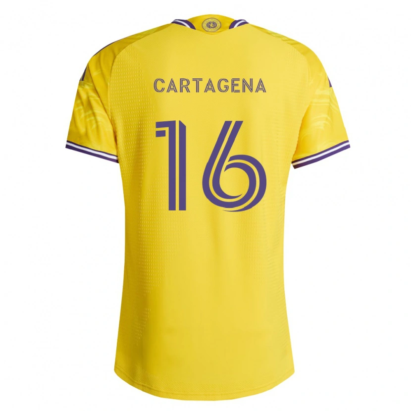 Danxen Damen Wilder Cartagena #16 Gelb Violett Auswärtstrikot Trikot 2026/27 T-Shirt