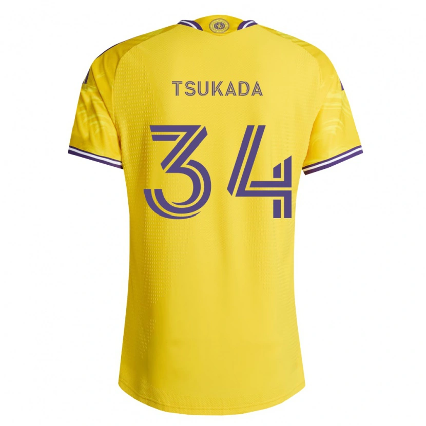 Danxen Damen Yutaro Tsukada #34 Gelb Violett Auswärtstrikot Trikot 2026/27 T-Shirt
