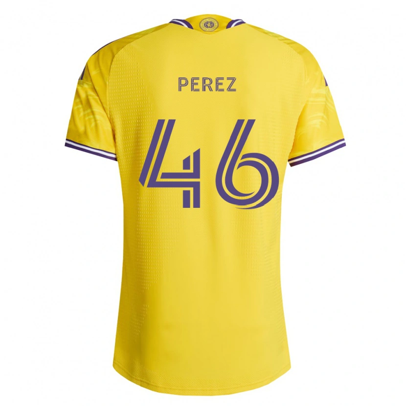 Danxen Damen Franco Pérez #46 Gelb Violett Auswärtstrikot Trikot 2026/27 T-Shirt