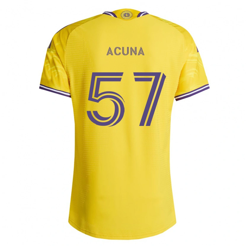 Danxen Damen Cristofer Acuña #57 Gelb Violett Auswärtstrikot Trikot 2026/27 T-Shirt