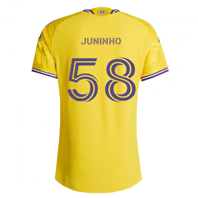 Danxen Damen Juninho #58 Gelb Violett Auswärtstrikot Trikot 2026/27 T-Shirt