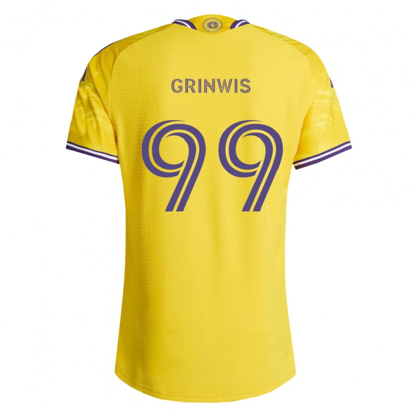Danxen Damen Adam Grinwis #99 Gelb Violett Auswärtstrikot Trikot 2026/27 T-Shirt