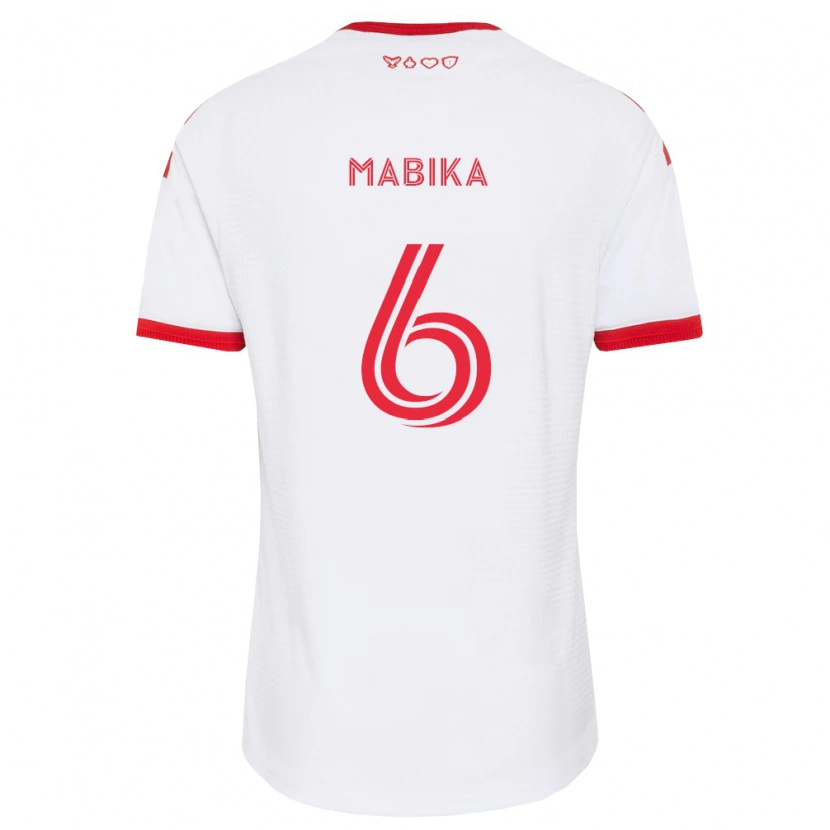Danxen Damen Aimé Mabika #6 Weiß Rot Schwarz Auswärtstrikot Trikot 2026/27 T-Shirt