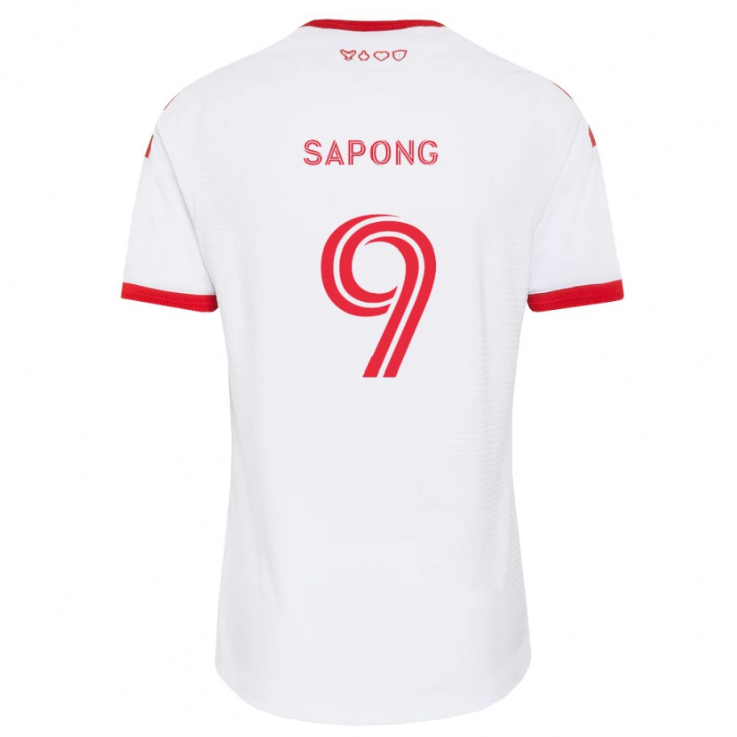 Danxen Damen C.j. Sapong #9 Weiß Rot Schwarz Auswärtstrikot Trikot 2026/27 T-Shirt