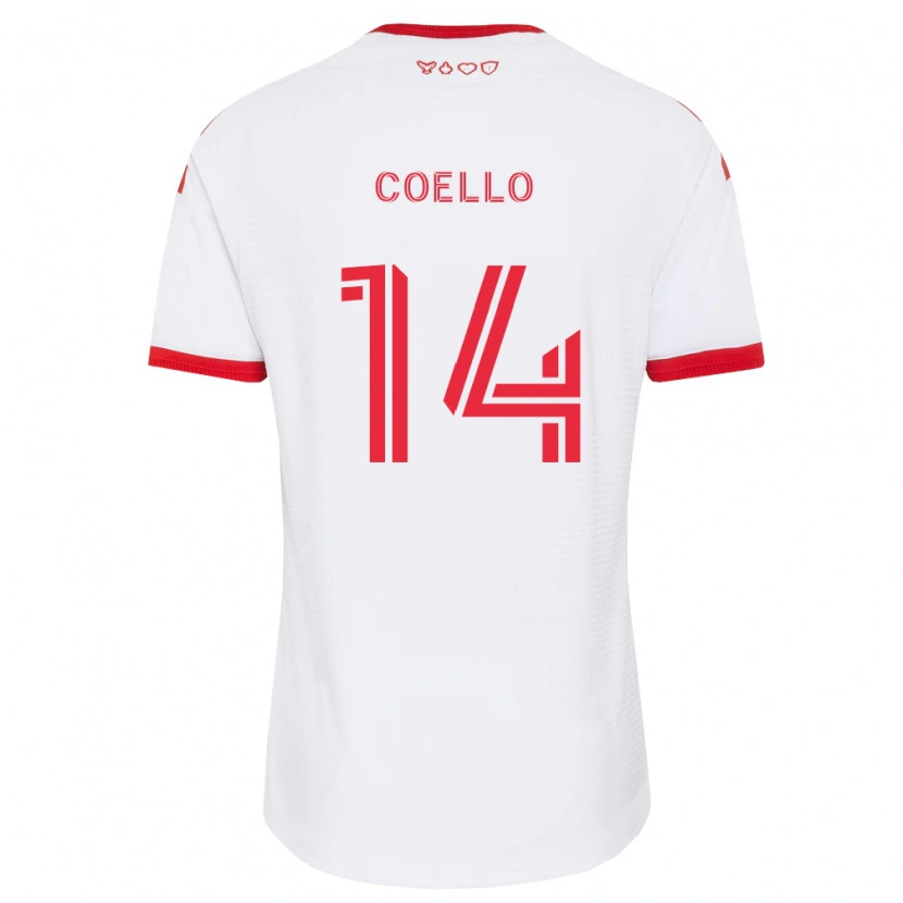 Danxen Damen Alonso Coello #14 Weiß Rot Schwarz Auswärtstrikot Trikot 2026/27 T-Shirt