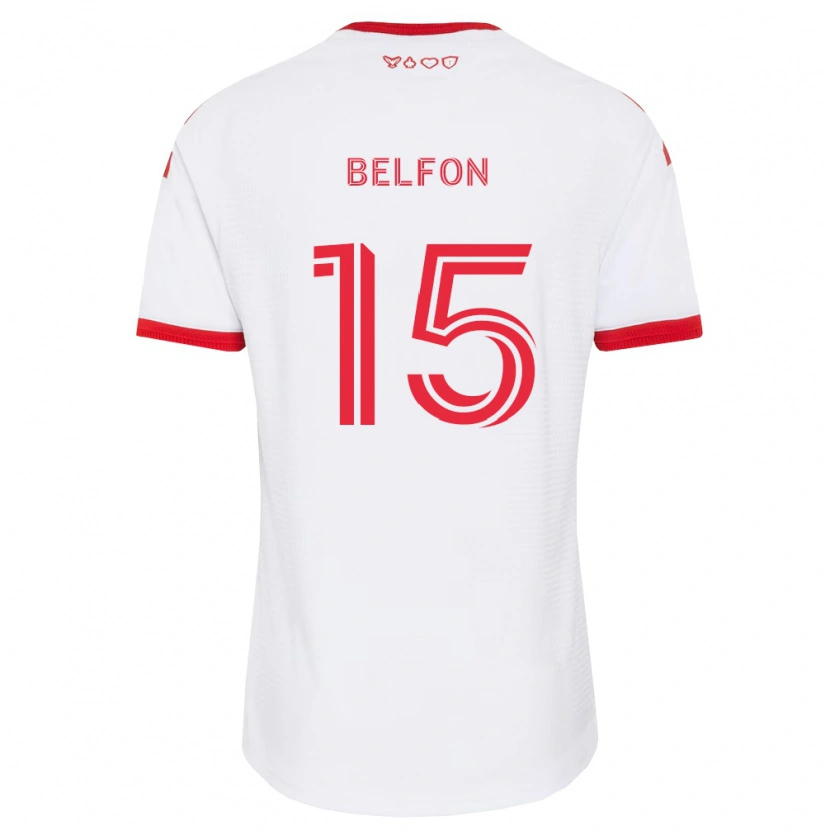 Danxen Damen Quinton Belfon #15 Weiß Rot Schwarz Auswärtstrikot Trikot 2026/27 T-Shirt
