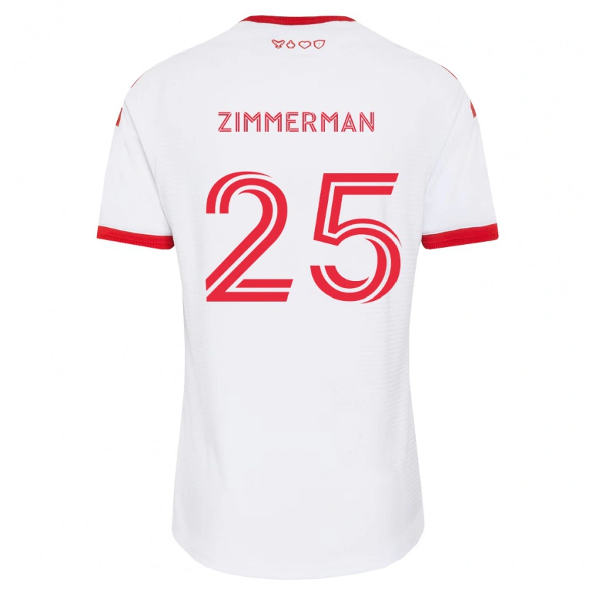 Danxen Damen Walker Zimmerman #25 Weiß Rot Schwarz Auswärtstrikot Trikot 2026/27 T-Shirt