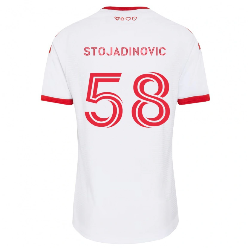 Danxen Damen Marko Stojadinovic #58 Weiß Rot Schwarz Auswärtstrikot Trikot 2026/27 T-Shirt