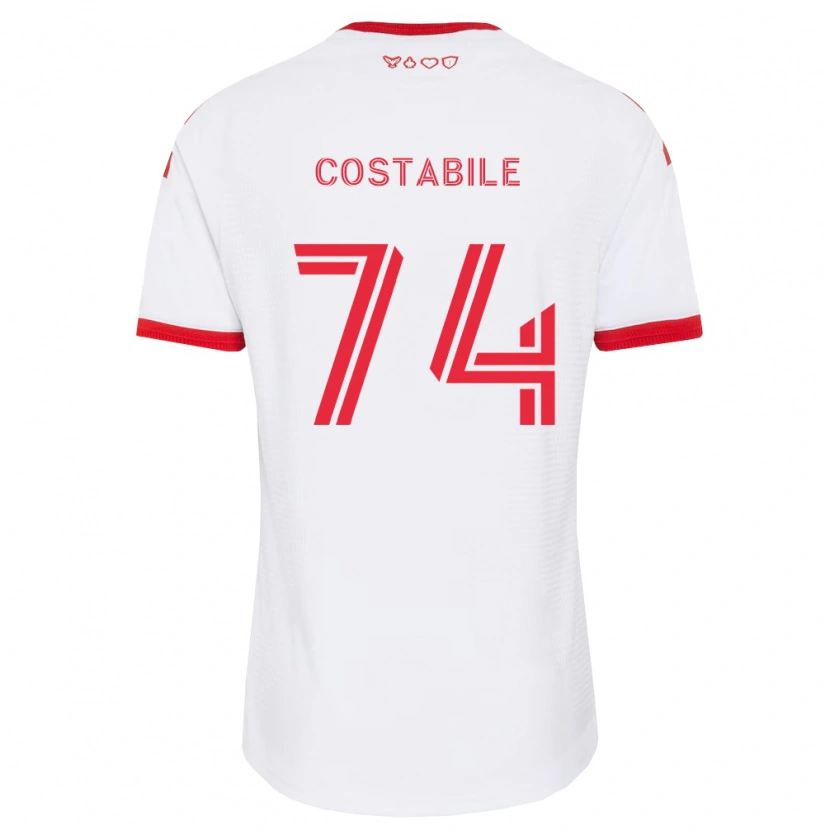 Danxen Damen Luca Costabile #74 Weiß Rot Schwarz Auswärtstrikot Trikot 2026/27 T-Shirt