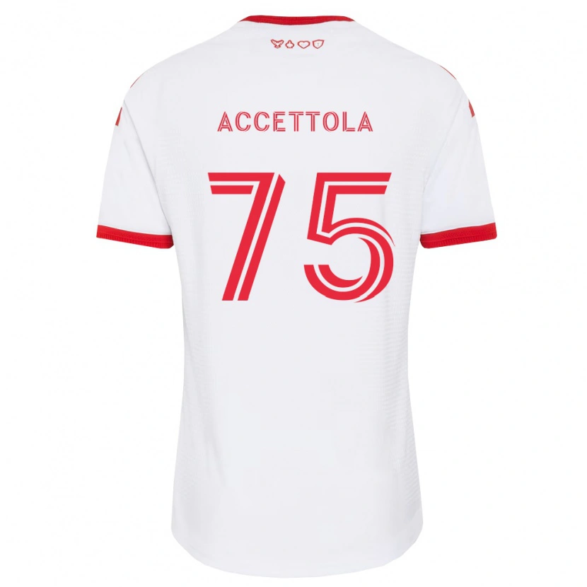 Danxen Damen Luca Accettola #75 Weiß Rot Schwarz Auswärtstrikot Trikot 2026/27 T-Shirt