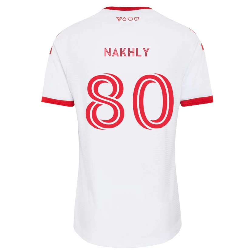 Danxen Damen Zakaria Nakhly #80 Weiß Rot Schwarz Auswärtstrikot Trikot 2026/27 T-Shirt