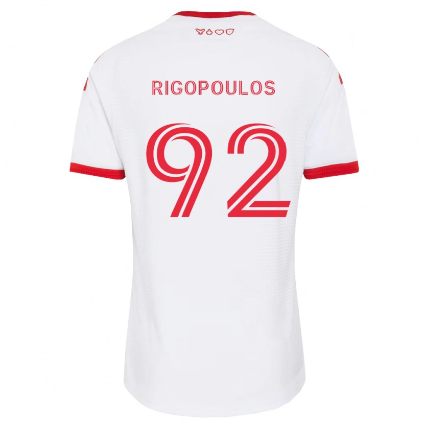 Danxen Damen Theo Rigopoulos #92 Weiß Rot Schwarz Auswärtstrikot Trikot 2026/27 T-Shirt